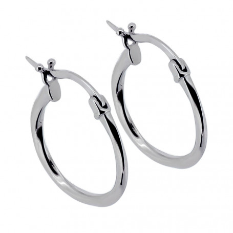 Irregular Hoops äkta silver 1-20-0314 450,00 kr Hem