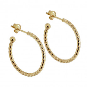 Creoler hoops rope äkta guld 18 karat 5-20-0133 3,00 kr Hem