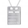 ID-bricka silver med gravyr, kedja ingår 1-11-0043-1K 579,00 kr Halsband med gravyr