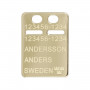 ID-Bricka guld med gravyr 5-11-0043-1 2,00 kr Hem