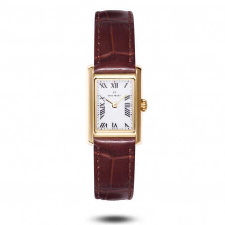 Mockberg Timeless Brown Leather Gold Watch MB0247 1,00 kr Hem