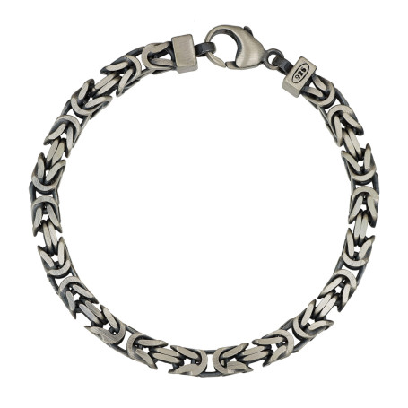 Kejsarlänk large armband oxiderad matterat äkta silver 19 cm 1-50-0104-19 1,00 kr Hem