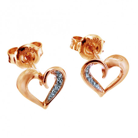 Loveheart ear rosé SIC54 550,00 kr Colling Jewellery