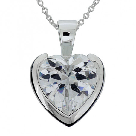 White heart 1-10-0146 895,00 kr Halsband 36cm till 50cm