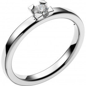 Platinaring SEINE 0,12 ct Förlovningsring Vigselring Platinaring SEINE 0,12 ct 14,00 kr Schalins ringar