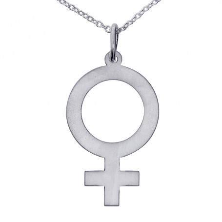 Halsband med kvinnosymbol feministsmycke 1-10-0238 595,00 kr Halsband 36cm till 50cm