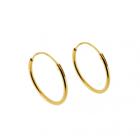 Hoops små örringar guldpläterat silver 16 mm 1-22-0042 159,00 kr Hem